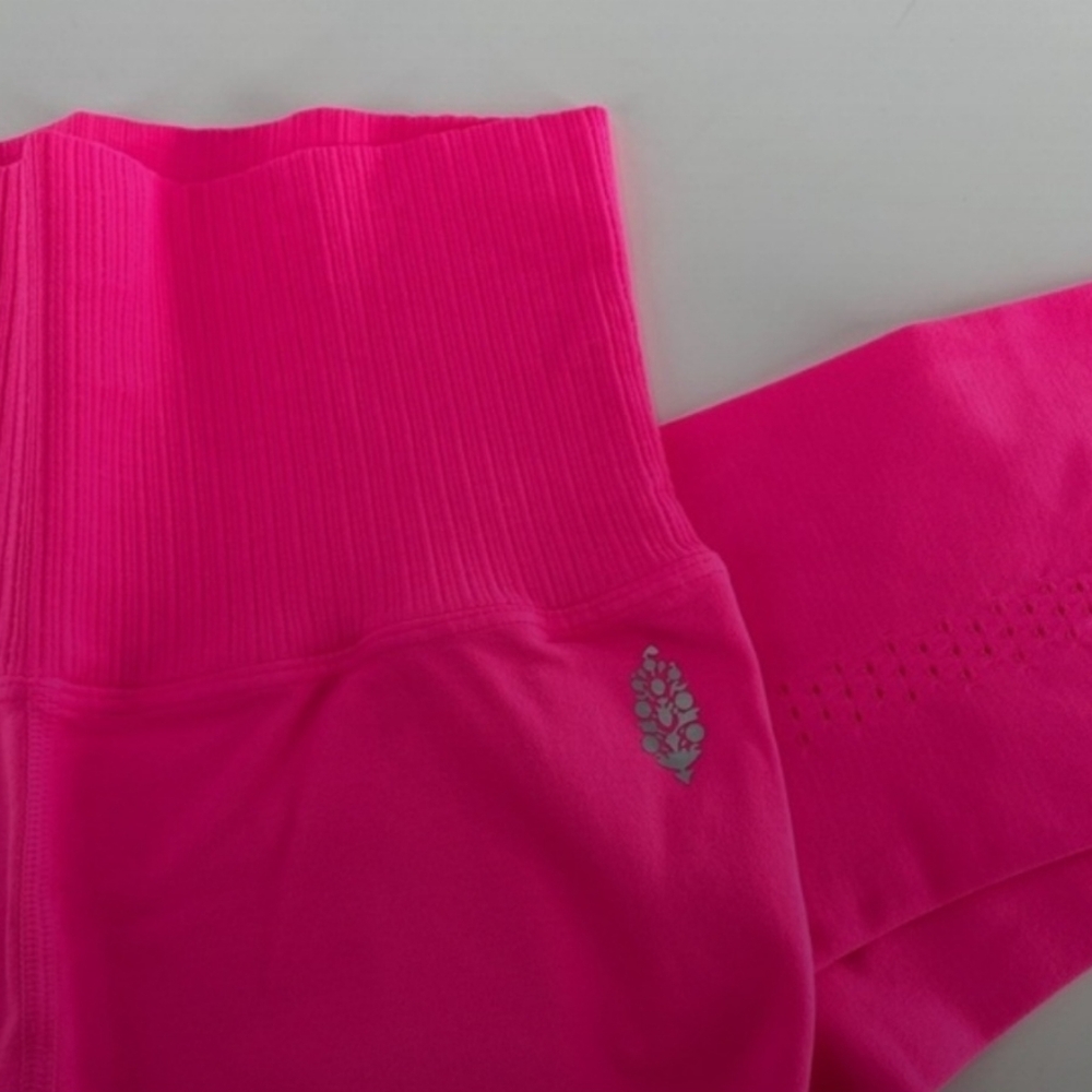 OCT SALE Free People Good Karma leggings - Tropical Pink - Picture 2 of 5